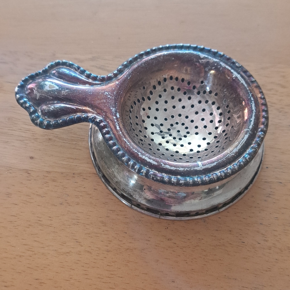 Tea Bag Holder Celtic Quality Plate EP Brass Made In England Petina
